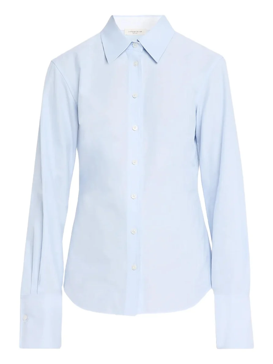 Pleated-Sleeve Cotton Shirt Pleated-Sleeve Cotton Shirt