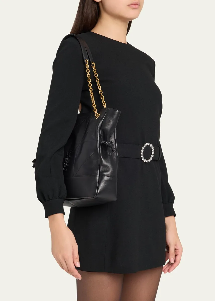Saint Laurent Jamie Small Drawstring Leather Tote Bag | Thumbnail 2 Saint Laurent Jamie Small Drawstring Leather Tote Bag | Thumbnail 2