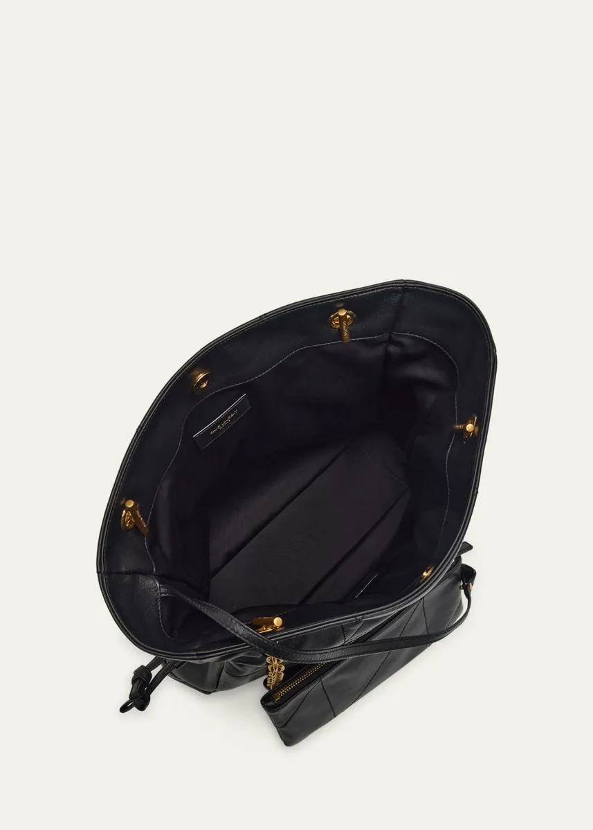 Saint Laurent Jamie Small Drawstring Leather Tote Bag | Thumbnail 4 Saint Laurent Jamie Small Drawstring Leather Tote Bag | Thumbnail 4