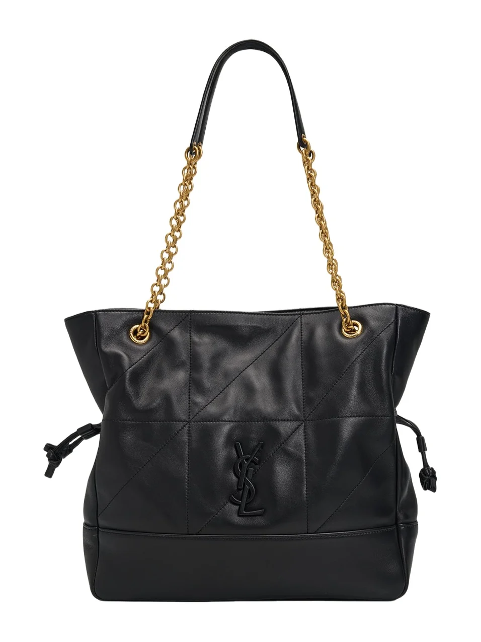Jamie Small Drawstring Leather Tote Bag