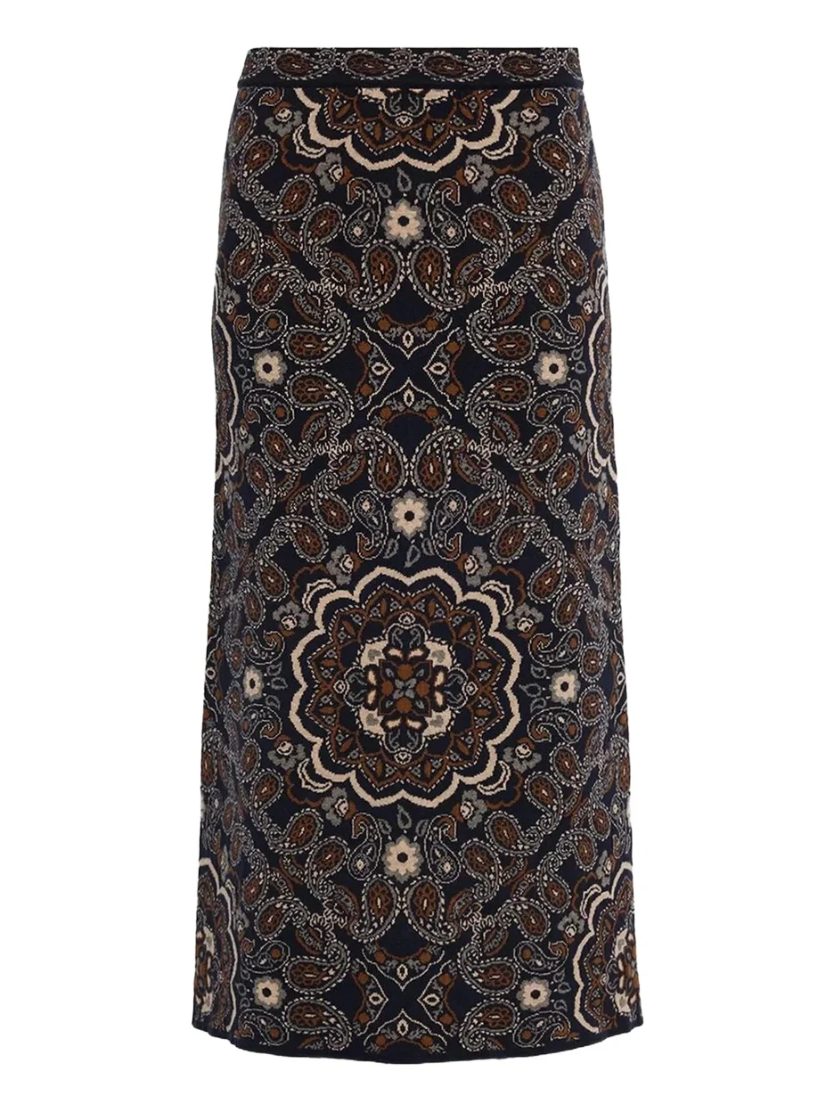 Cara Cara Clara Bandana Jacquard Midi Skirt