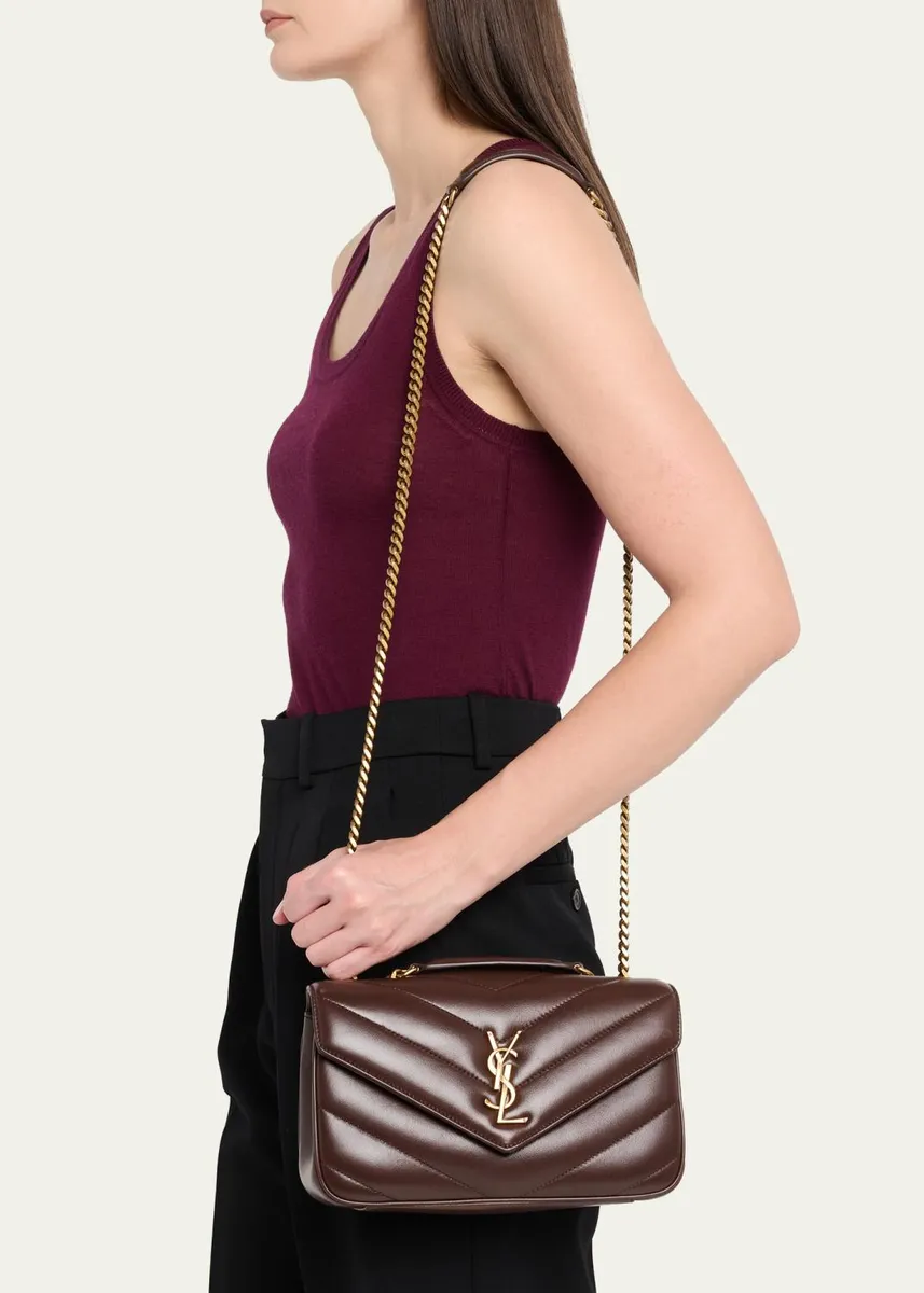 Saint Laurent Loulou Small YSL Quilted Leather Chain Shoulder Bag | Thumbnail 2 Saint Laurent Loulou Small YSL Quilted Leather Chain Shoulder Bag | Thumbnail 2