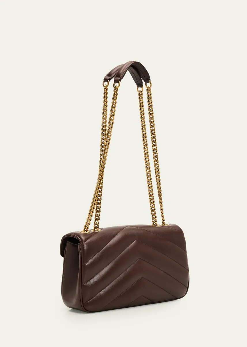 Saint Laurent Loulou Small YSL Quilted Leather Chain Shoulder Bag | Thumbnail 3 Saint Laurent Loulou Small YSL Quilted Leather Chain Shoulder Bag | Thumbnail 3