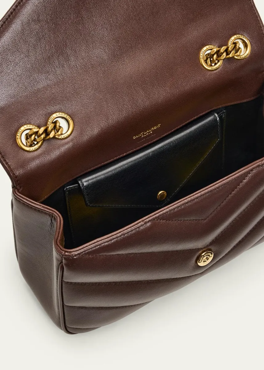 Saint Laurent Loulou Small YSL Quilted Leather Chain Shoulder Bag | Thumbnail 4 Saint Laurent Loulou Small YSL Quilted Leather Chain Shoulder Bag | Thumbnail 4