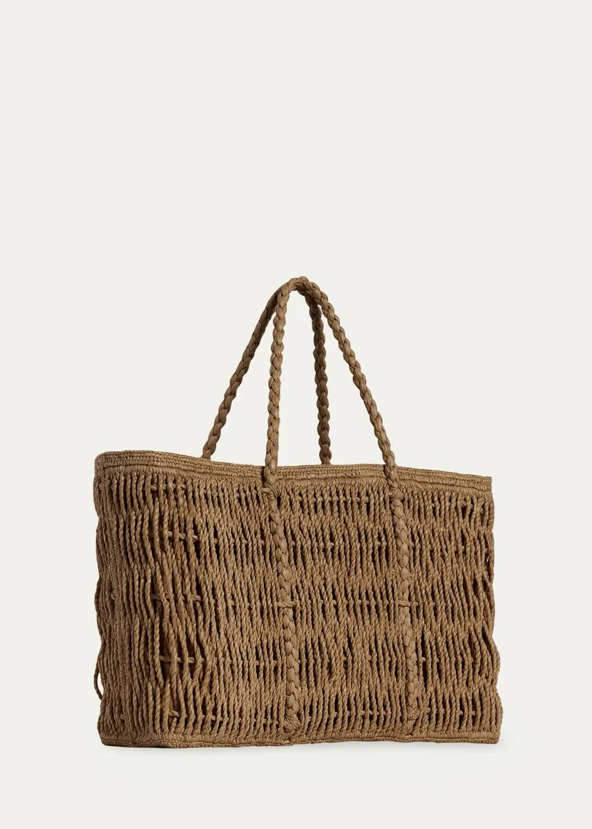 The Row Georgica Tote Bag in Woven Raffia | Thumbnail 2 The Row Georgica Tote Bag in Woven Raffia | Thumbnail 2