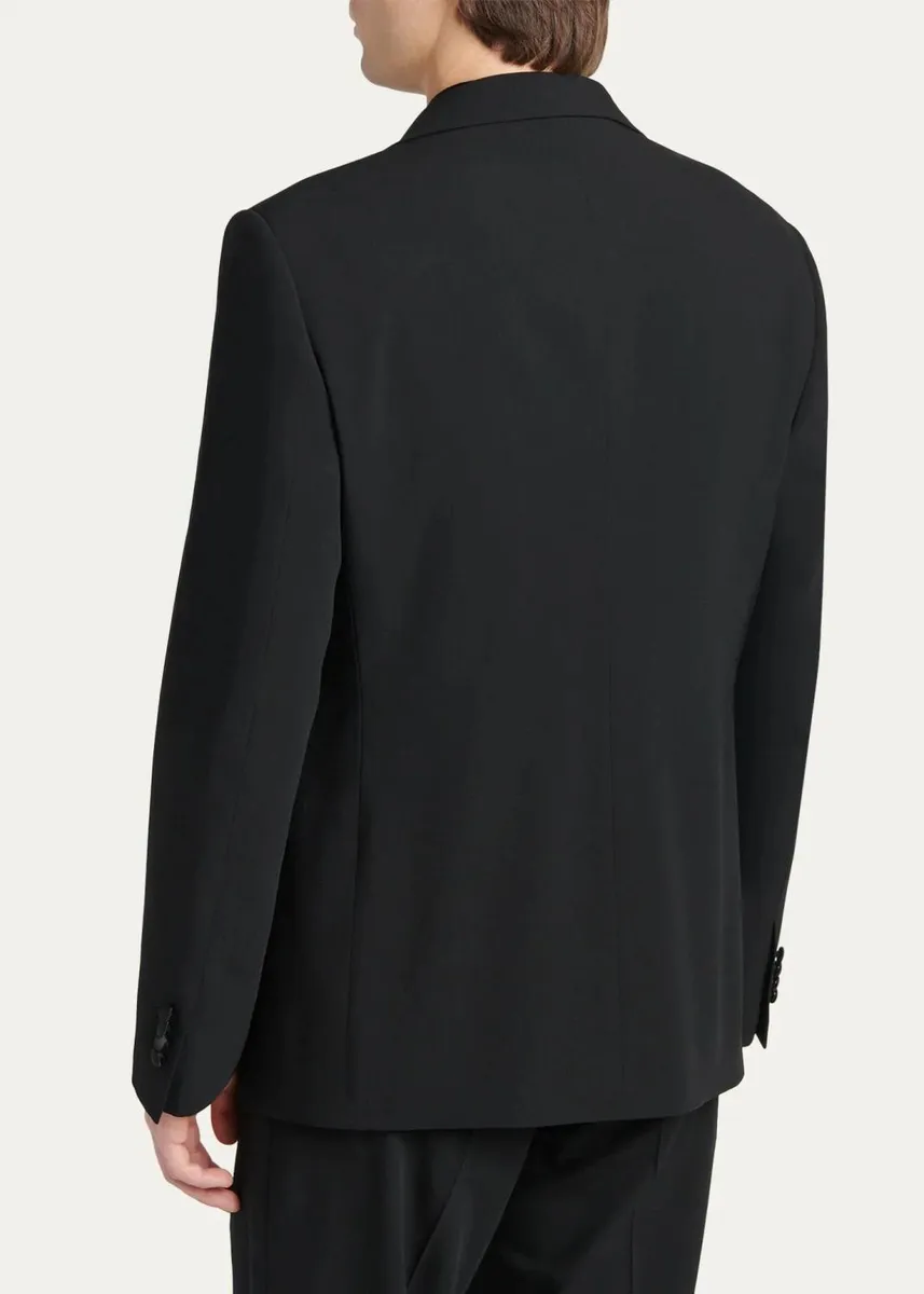 Giorgio Armani Men's Double Breasted Virgin Wool-blend Blazer | Thumbnail 3 Giorgio Armani Men's Double Breasted Virgin Wool-blend Blazer | Thumbnail 3
