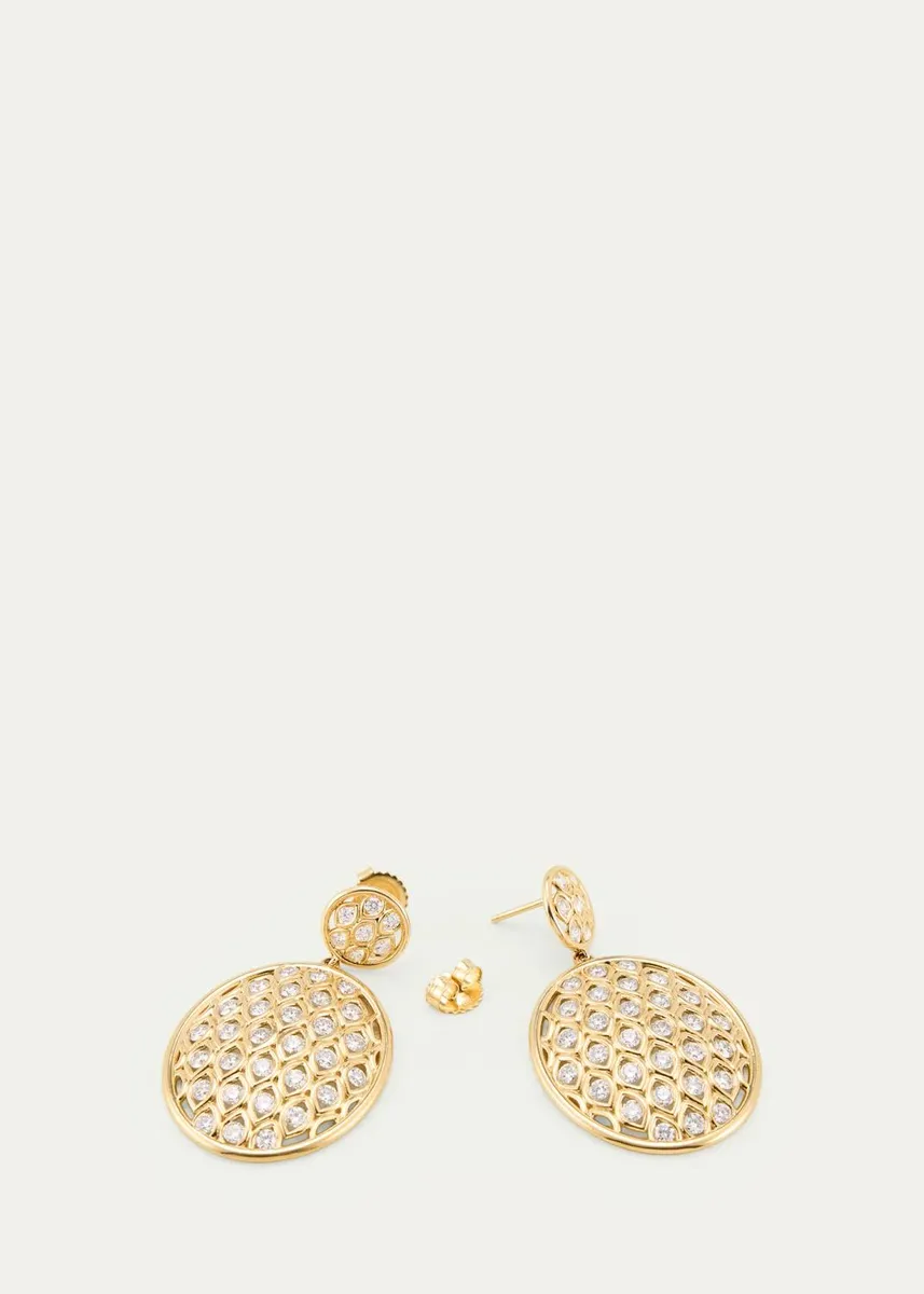 Jamie Wolf 18K Yellow Gold & 3.98 TCW Diamond Oval Drop Earrings | Thumbnail 4 Jamie Wolf 18K Yellow Gold & 3.98 TCW Diamond Oval Drop Earrings | Thumbnail 4