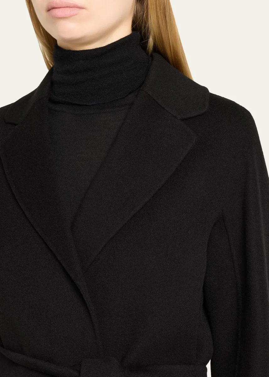 Max Mara Arona 3/4-Sleeve Wool Wrap Coat | Thumbnail 5 Max Mara Arona 3/4-Sleeve Wool Wrap Coat | Thumbnail 5