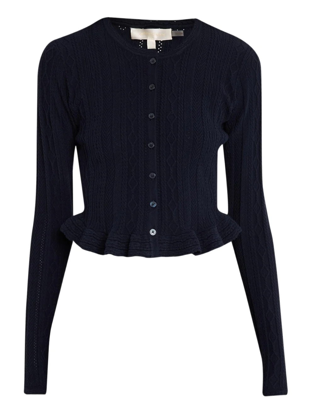 Orly Cropped Peplum Cardigan