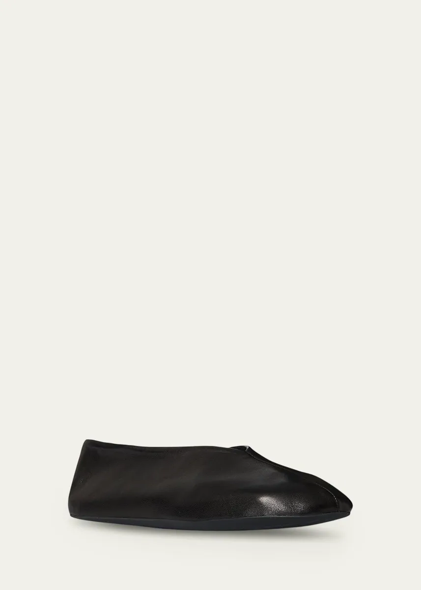 The Row Stella Leather Slippers | Thumbnail 2 The Row Stella Leather Slippers | Thumbnail 2