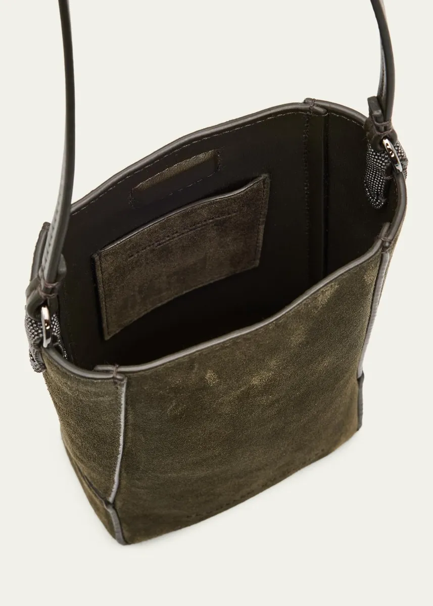 Brunello Cucinelli Suede Crossbody Bag | Thumbnail 4 Brunello Cucinelli Suede Crossbody Bag | Thumbnail 4