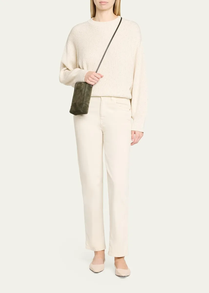 Brunello Cucinelli Suede Crossbody Bag | Thumbnail 5 Brunello Cucinelli Suede Crossbody Bag | Thumbnail 5