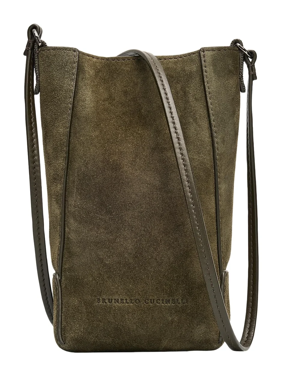 Brunello Cucinelli Suede Crossbody Bag