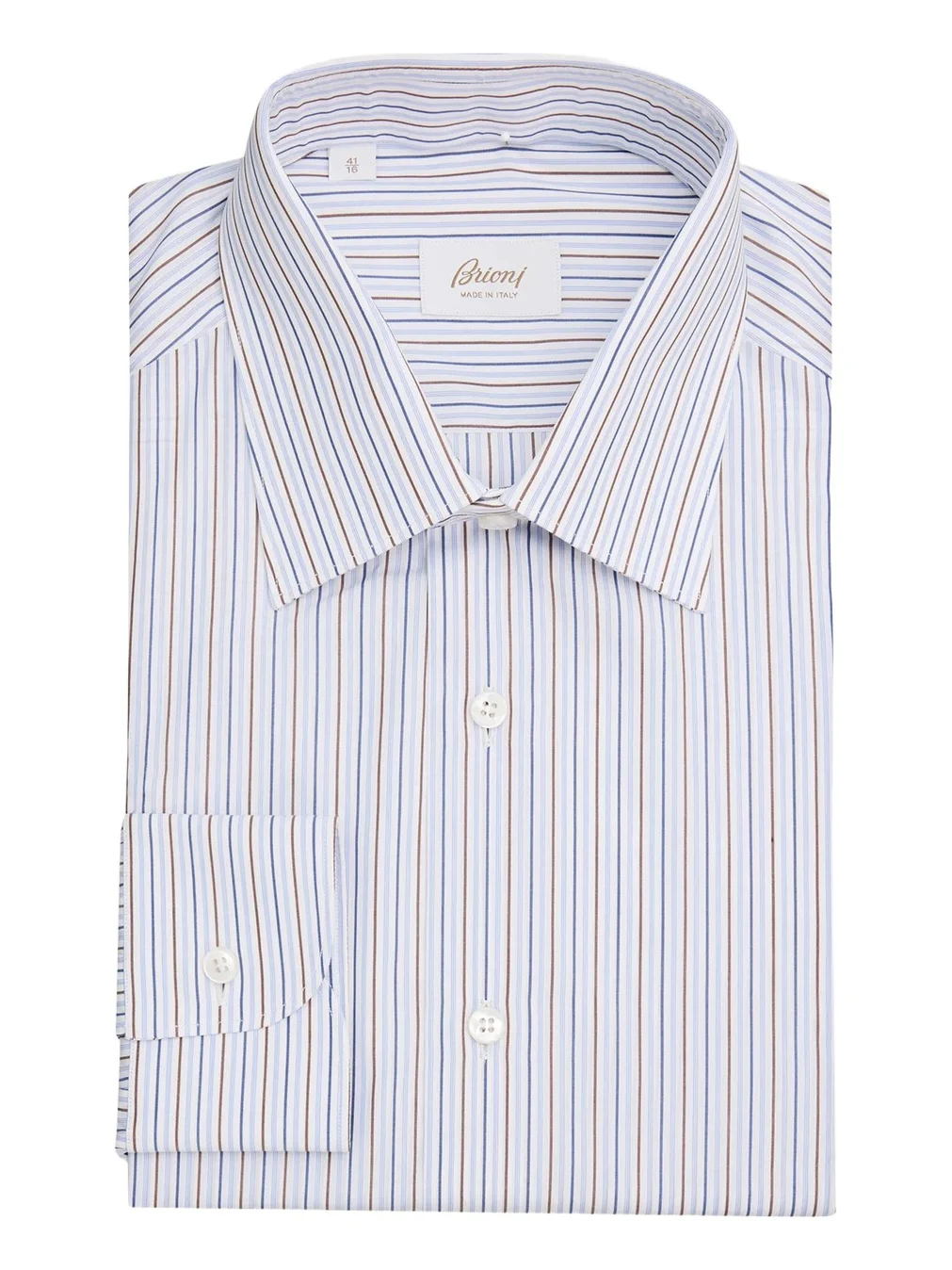 Men's Striped Cotton Dress Shirt