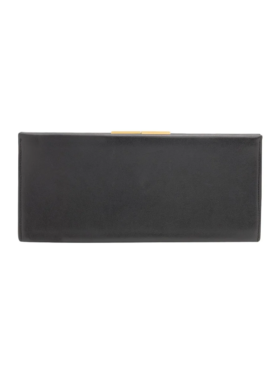 Nili Lotan Anjelica Smooth Leather Clutch Bag