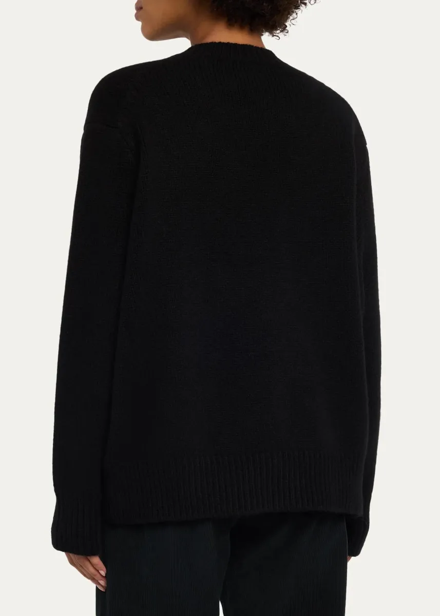 The Row Parth Cashmere Oversized Crewneck Sweater | Thumbnail 3 The Row Parth Cashmere Oversized Crewneck Sweater | Thumbnail 3