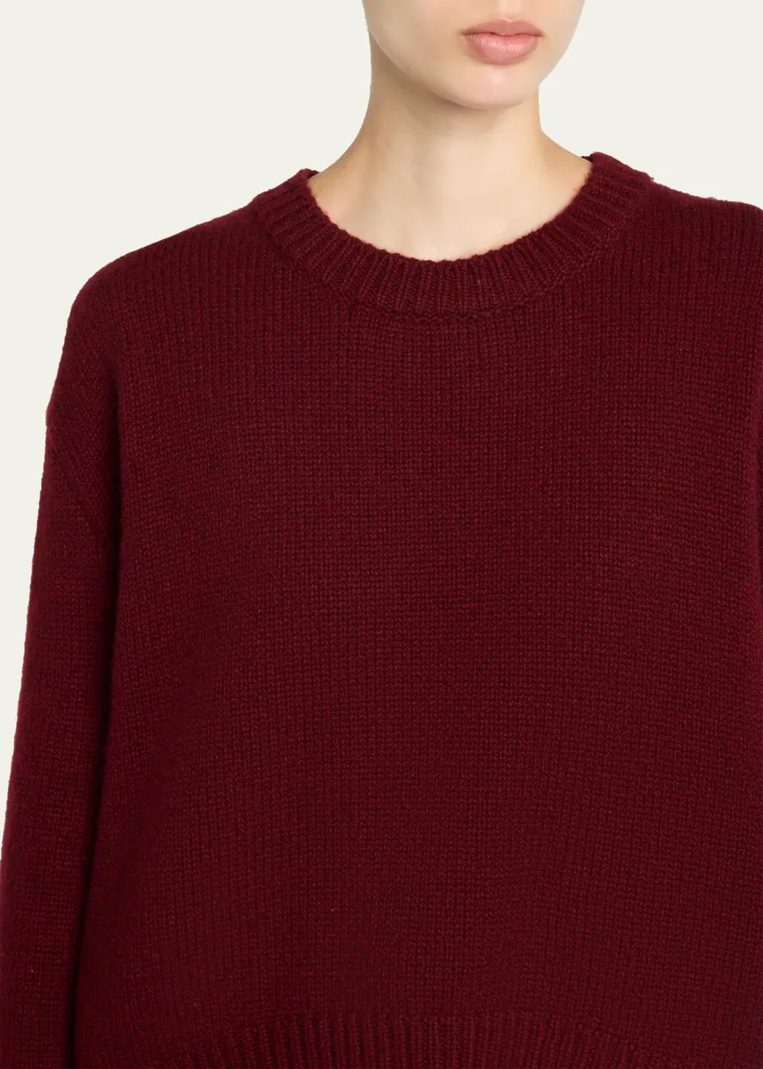 The Row Parth Cashmere Oversized Crewneck Sweater | Thumbnail 9 The Row Parth Cashmere Oversized Crewneck Sweater | Thumbnail 9