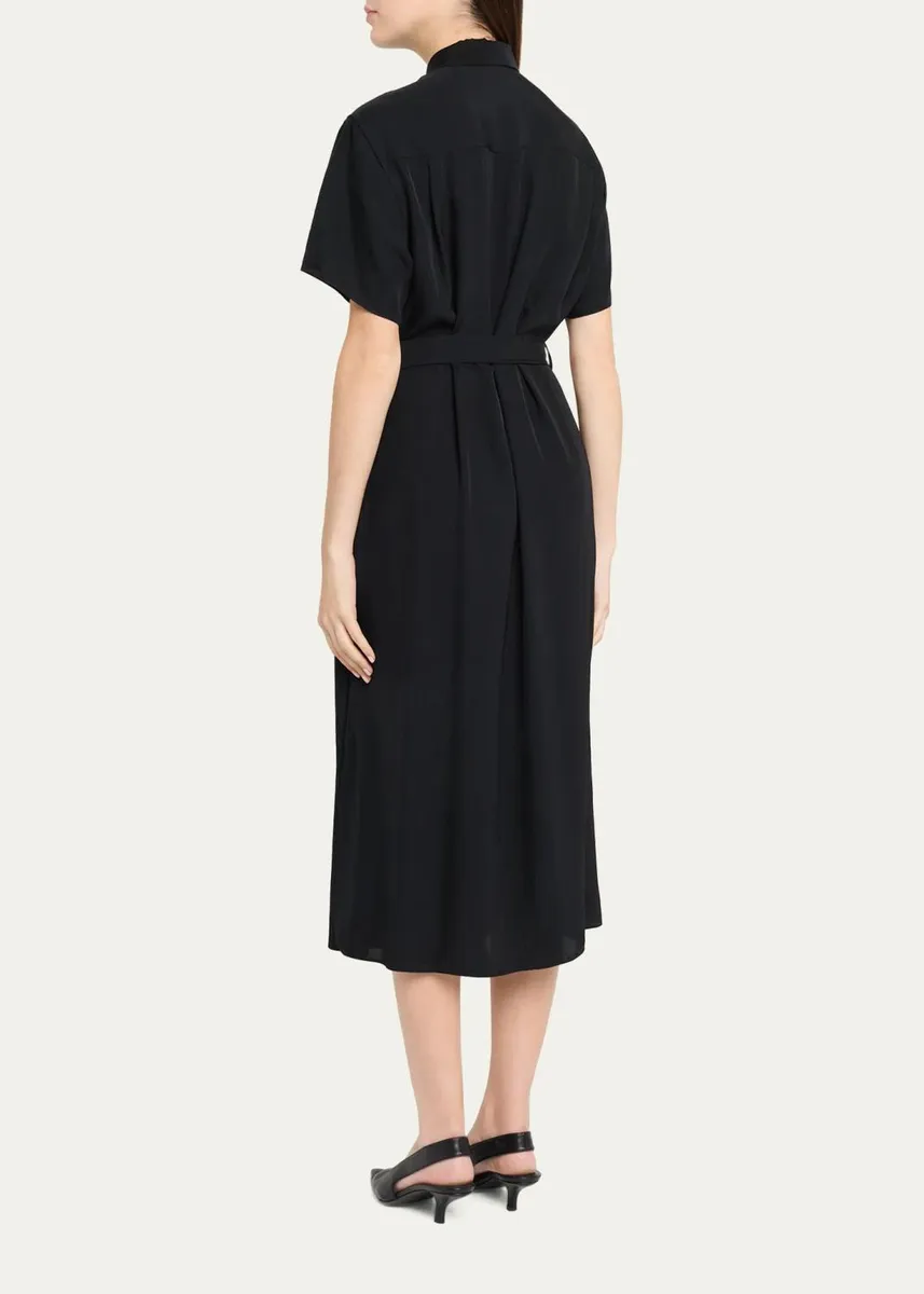 Theory Belted Twill Midi Shirtdress | Thumbnail 3