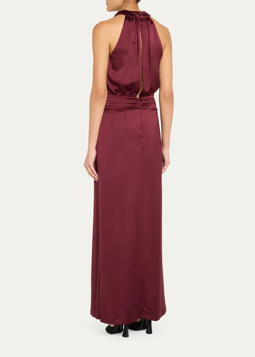 Ramy Brook Charmayne Sleeveless Slit Cowl Gown | Thumbnail 7