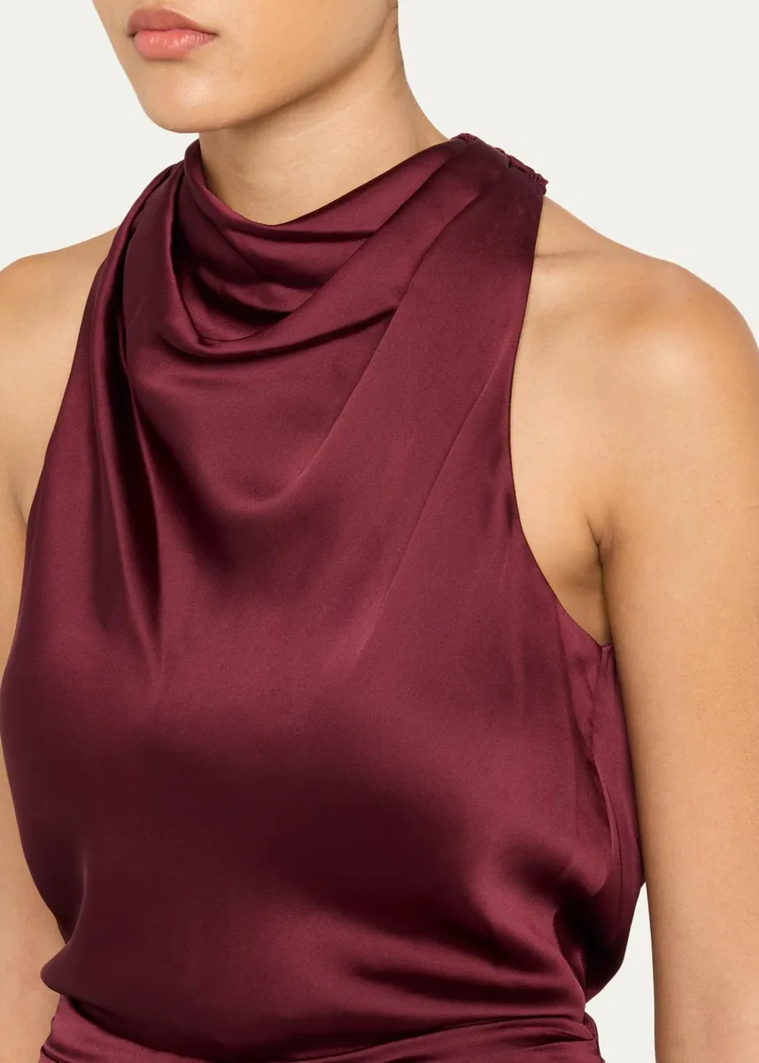Ramy Brook Charmayne Sleeveless Slit Cowl Gown | Thumbnail 9