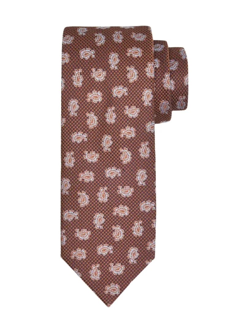 Brioni Men's Silk Paisley Jacquard Tie