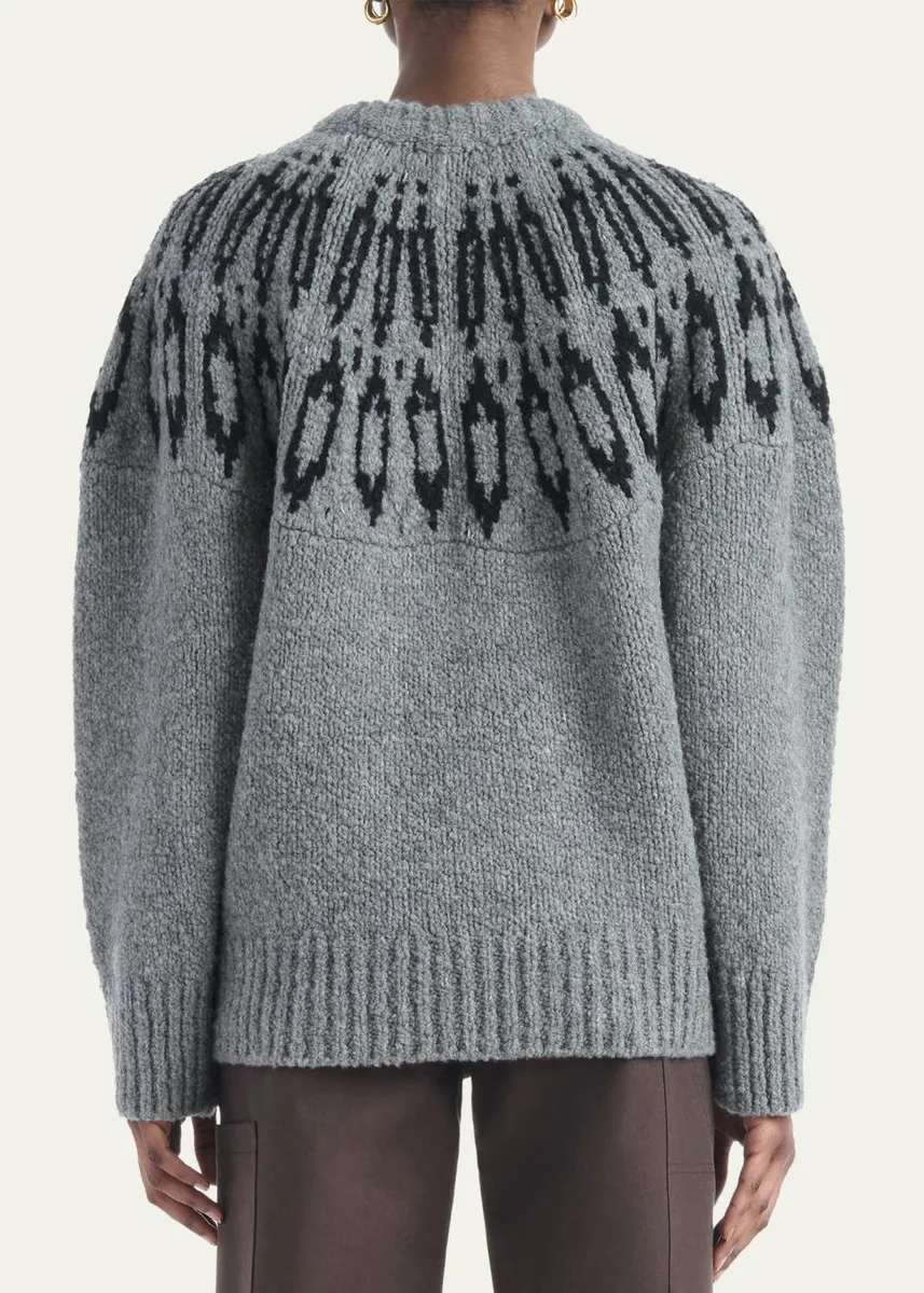 Altuzarra Coleman Fair Isle Wool Crewneck Sweater | Thumbnail 3 Altuzarra Coleman Fair Isle Wool Crewneck Sweater | Thumbnail 3