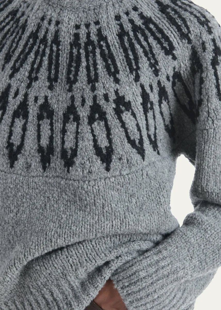 Altuzarra Coleman Fair Isle Wool Crewneck Sweater | Thumbnail 5 Altuzarra Coleman Fair Isle Wool Crewneck Sweater | Thumbnail 5