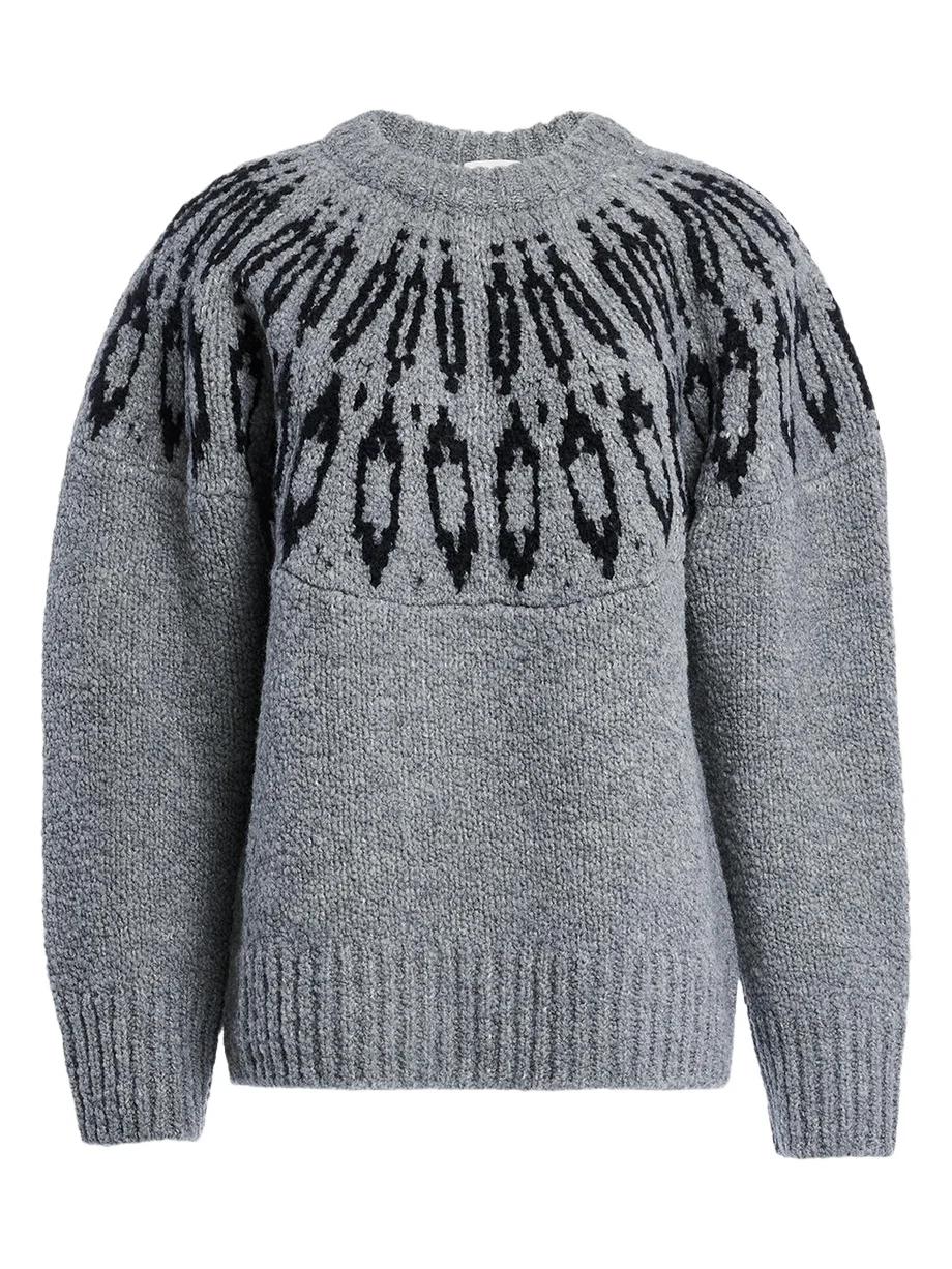 Coleman Fair Isle Wool Crewneck Sweater Coleman Fair Isle Wool Crewneck Sweater