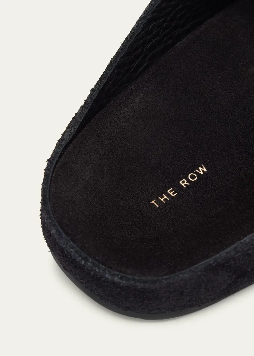 The Row Hudson Suede Slide Mules | Thumbnail 5 The Row Hudson Suede Slide Mules | Thumbnail 5