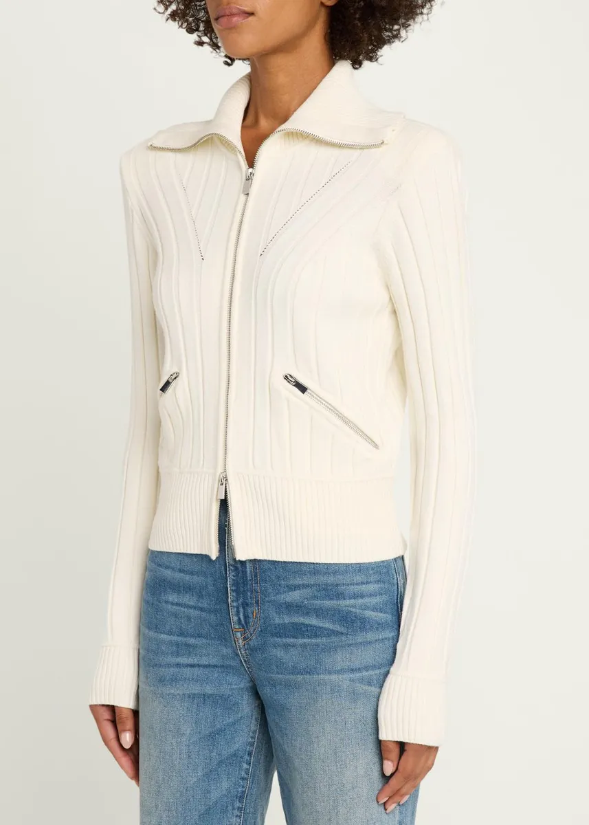 Toccin Holly Ribbed Turtleneck Jacket | Thumbnail 4 Toccin Holly Ribbed Turtleneck Jacket | Thumbnail 4
