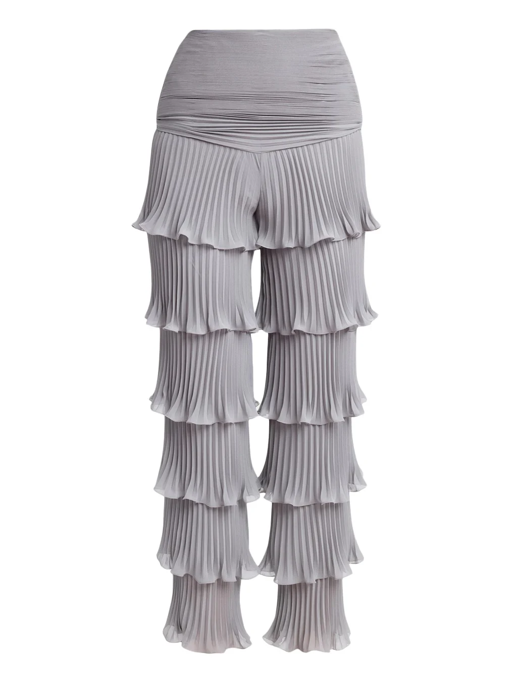Pleated Ruffle Tiered Pants Pleated Ruffle Tiered Pants