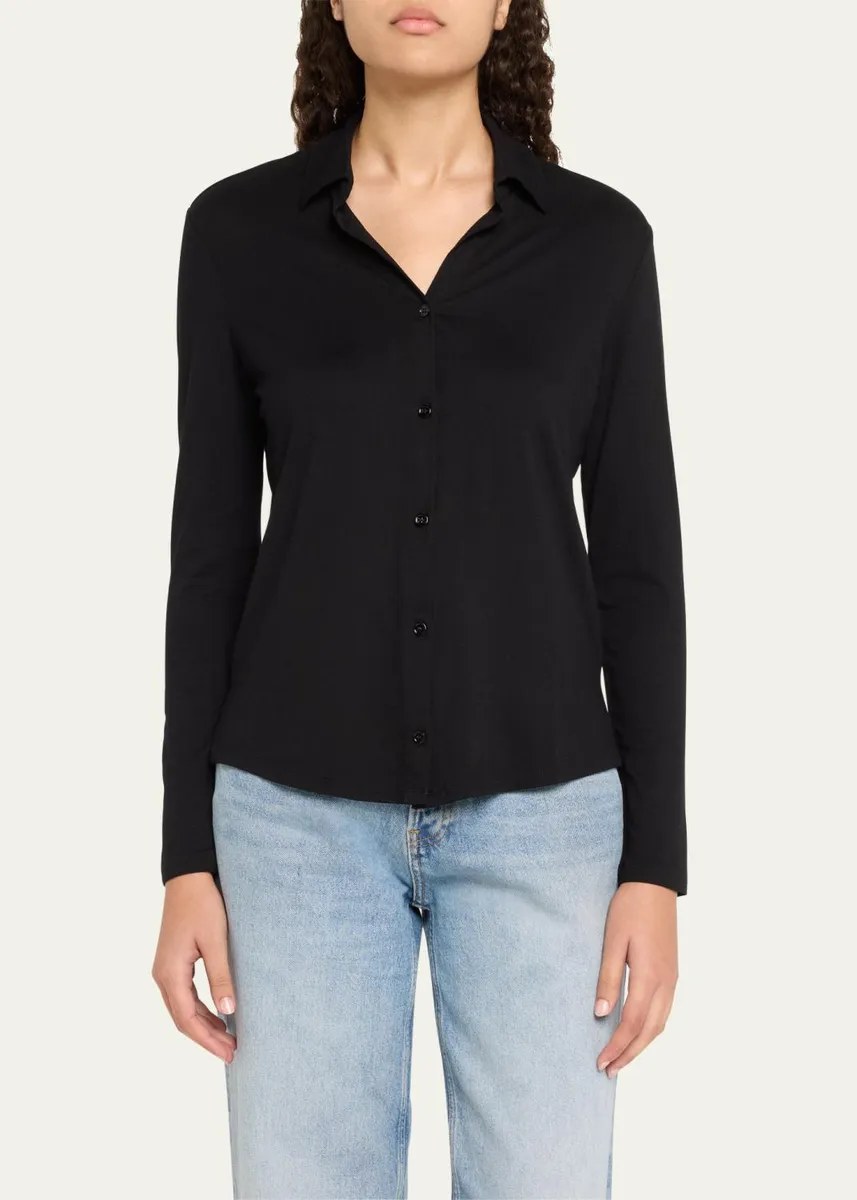 MAJESTIC FILATURES Soft Touch Button-Front Shirt | Thumbnail 4 MAJESTIC FILATURES Soft Touch Button-Front Shirt | Thumbnail 4