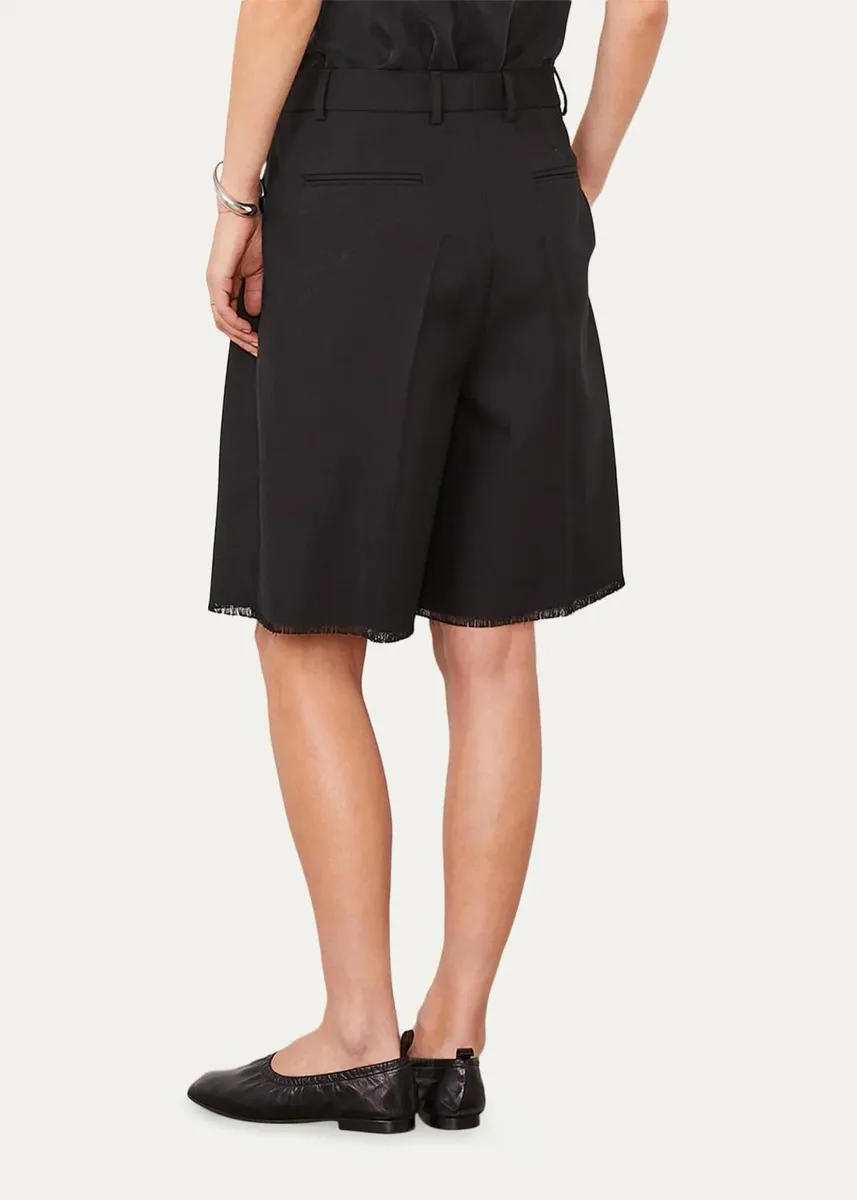OFFICINE GÉNÉRALE Tailored Wool Bermuda Shorts | Thumbnail 3