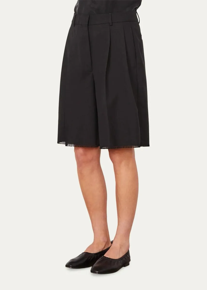 OFFICINE GÉNÉRALE Tailored Wool Bermuda Shorts | Thumbnail 4