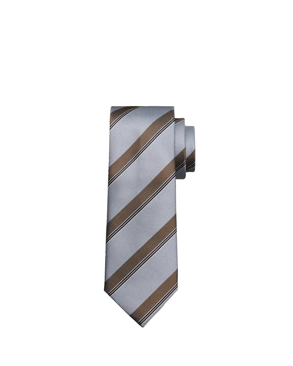 Brioni Men's Stripe Jacquard Silk Tie | Thumbnail 2