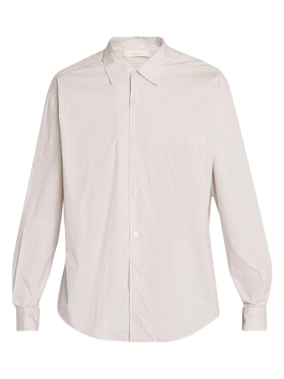 Men's Vanja Cotton Stripe Dress Shirt Men's Vanja Cotton Stripe Dress Shirt