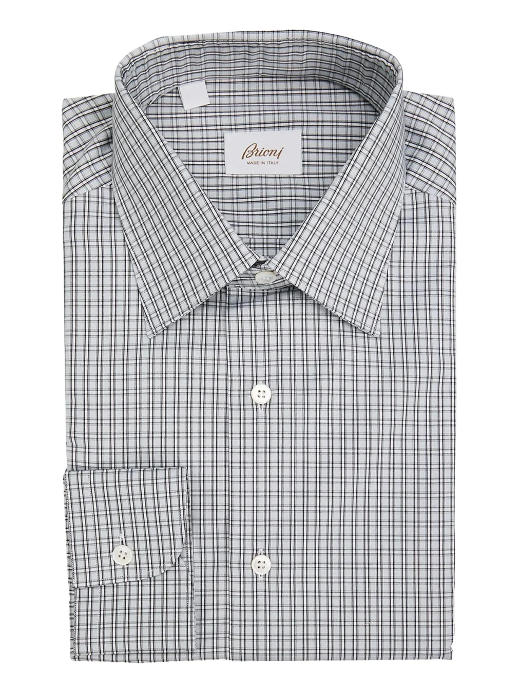 Brioni Men's Check Cotton Dress Shirt