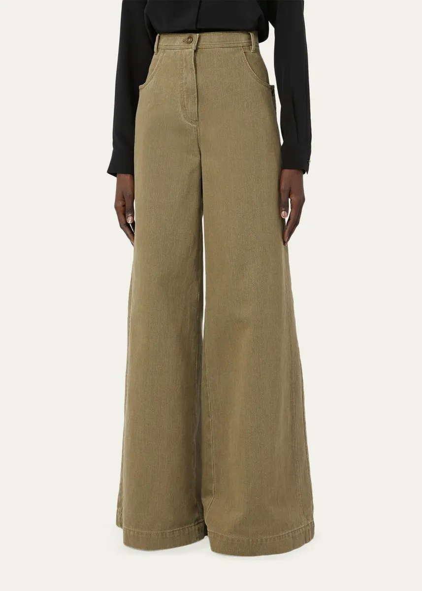 Max Mara Alamaro High-Rise Wide-Leg Jeans | Thumbnail 4 Max Mara Alamaro High-Rise Wide-Leg Jeans | Thumbnail 4