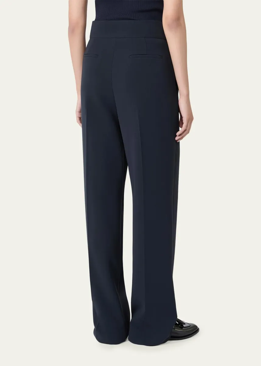 Max Mara Pleated Straight-Leg Trousers | Thumbnail 3