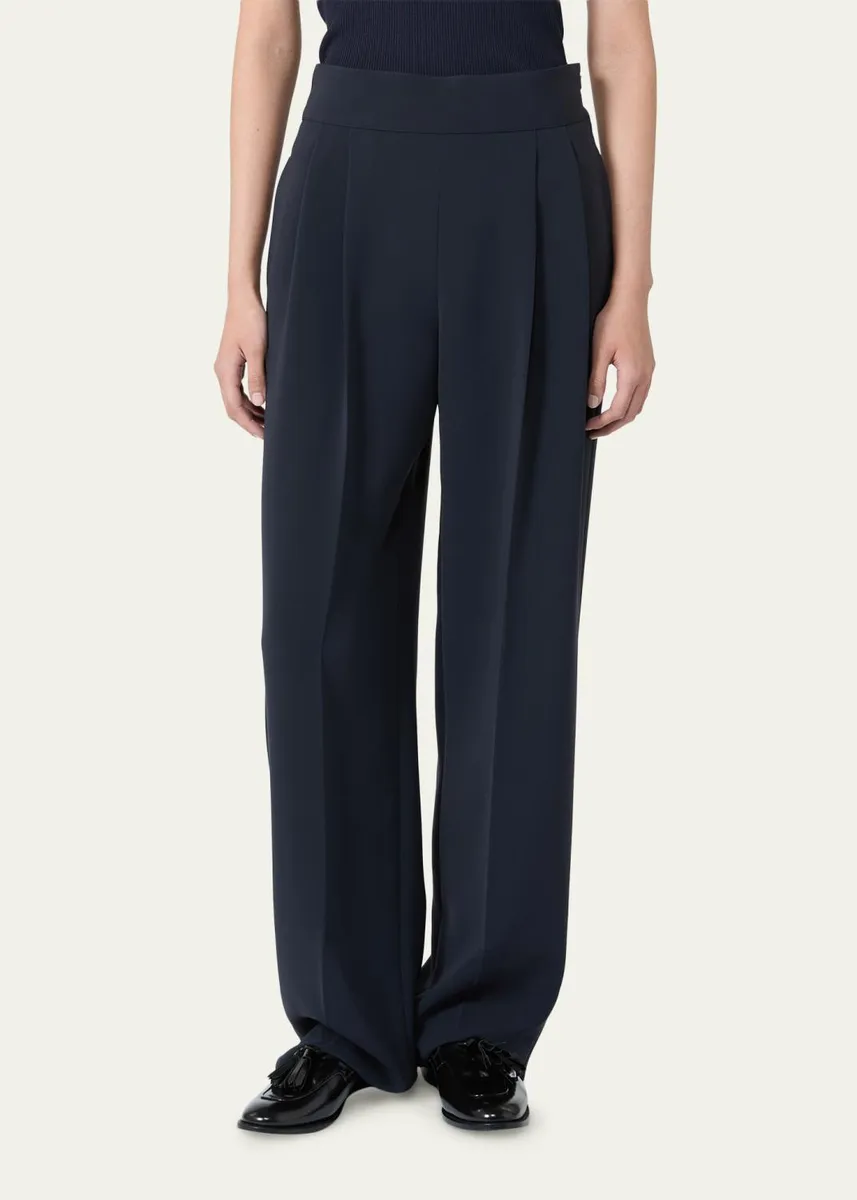 Max Mara Pleated Straight-Leg Trousers | Thumbnail 4