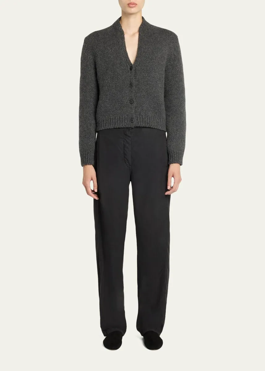 The Row Bayou Cotton Toile Barrel-Leg Pants | Thumbnail 2 The Row Bayou Cotton Toile Barrel-Leg Pants | Thumbnail 2