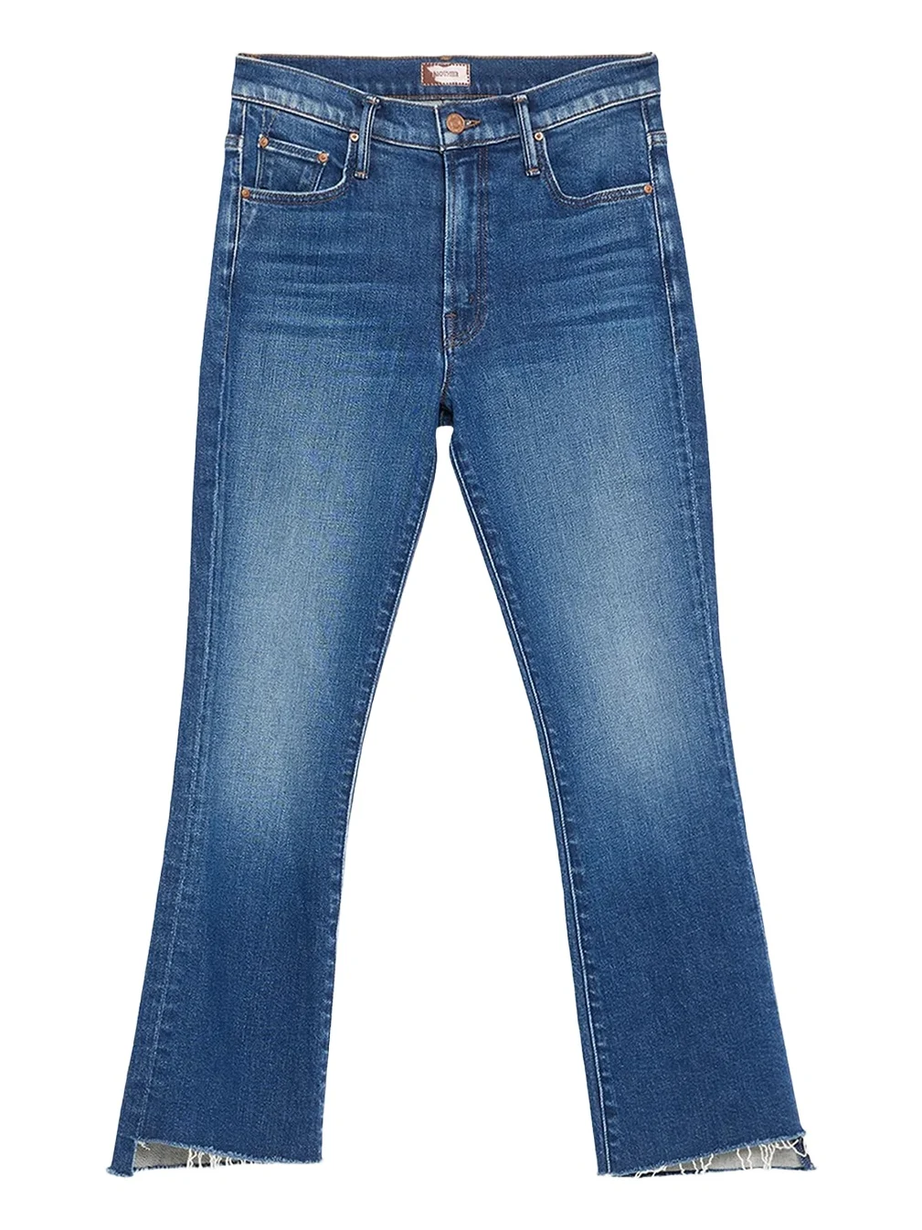 Mother The Insider Frayed Bootcut Ankle Jeans