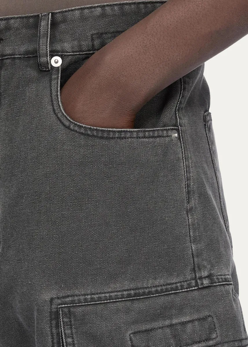 DRKSHDW RICK OWENS Men's Denim Cargo Jeans | Thumbnail 5 DRKSHDW RICK OWENS Men's Denim Cargo Jeans | Thumbnail 5