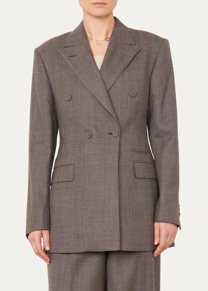 OFFICINE GÉNÉRALE Double-Breasted Virgin Wool Coat | Thumbnail 3 OFFICINE GÉNÉRALE Double-Breasted Virgin Wool Coat | Thumbnail 3
