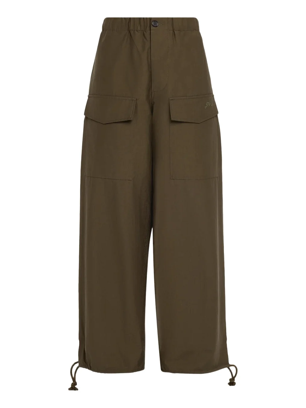 JW Anderson Parachute Drawstring Barrel-Leg Track Cargo Pants