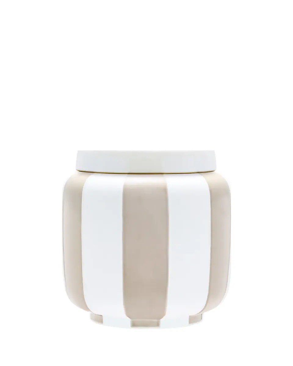 GINORI 1735 Officina Ultra Stripes 7.5" Vase with Lid | Thumbnail 2