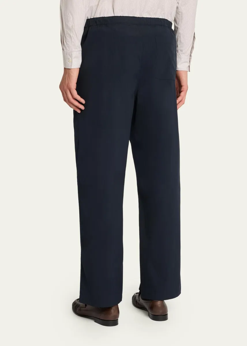 The Row Men's Pascale Stretch Poplin Pants | Thumbnail 3 The Row Men's Pascale Stretch Poplin Pants | Thumbnail 3