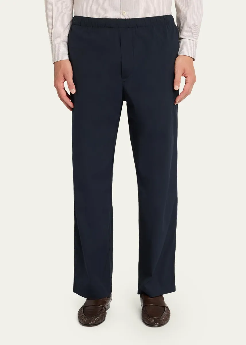 The Row Men's Pascale Stretch Poplin Pants | Thumbnail 4 The Row Men's Pascale Stretch Poplin Pants | Thumbnail 4