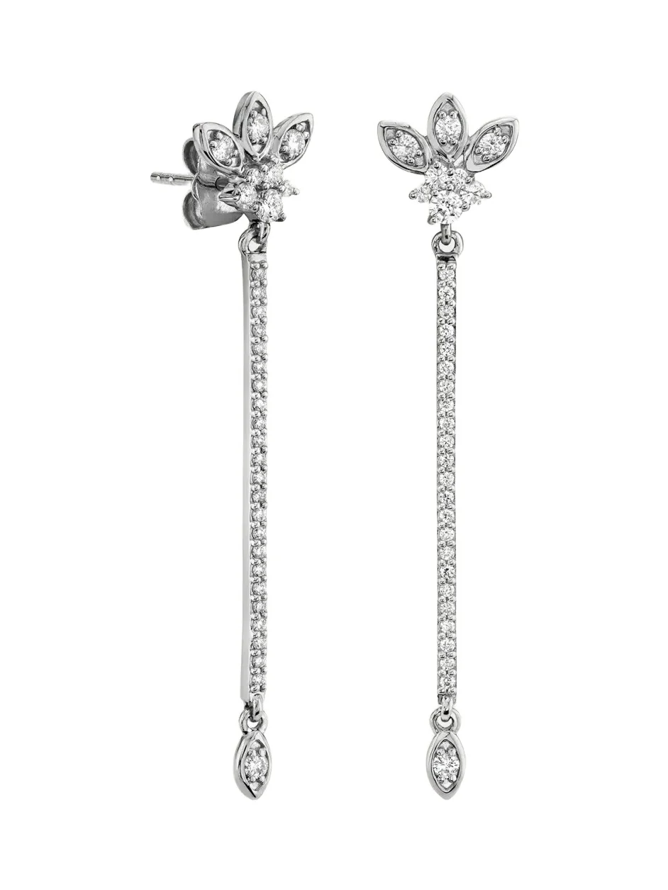 14K White Gold & 0.39 TCW Diamond Marquise Drop Earrings 14K White Gold & 0.39 TCW Diamond Marquise Drop Earrings