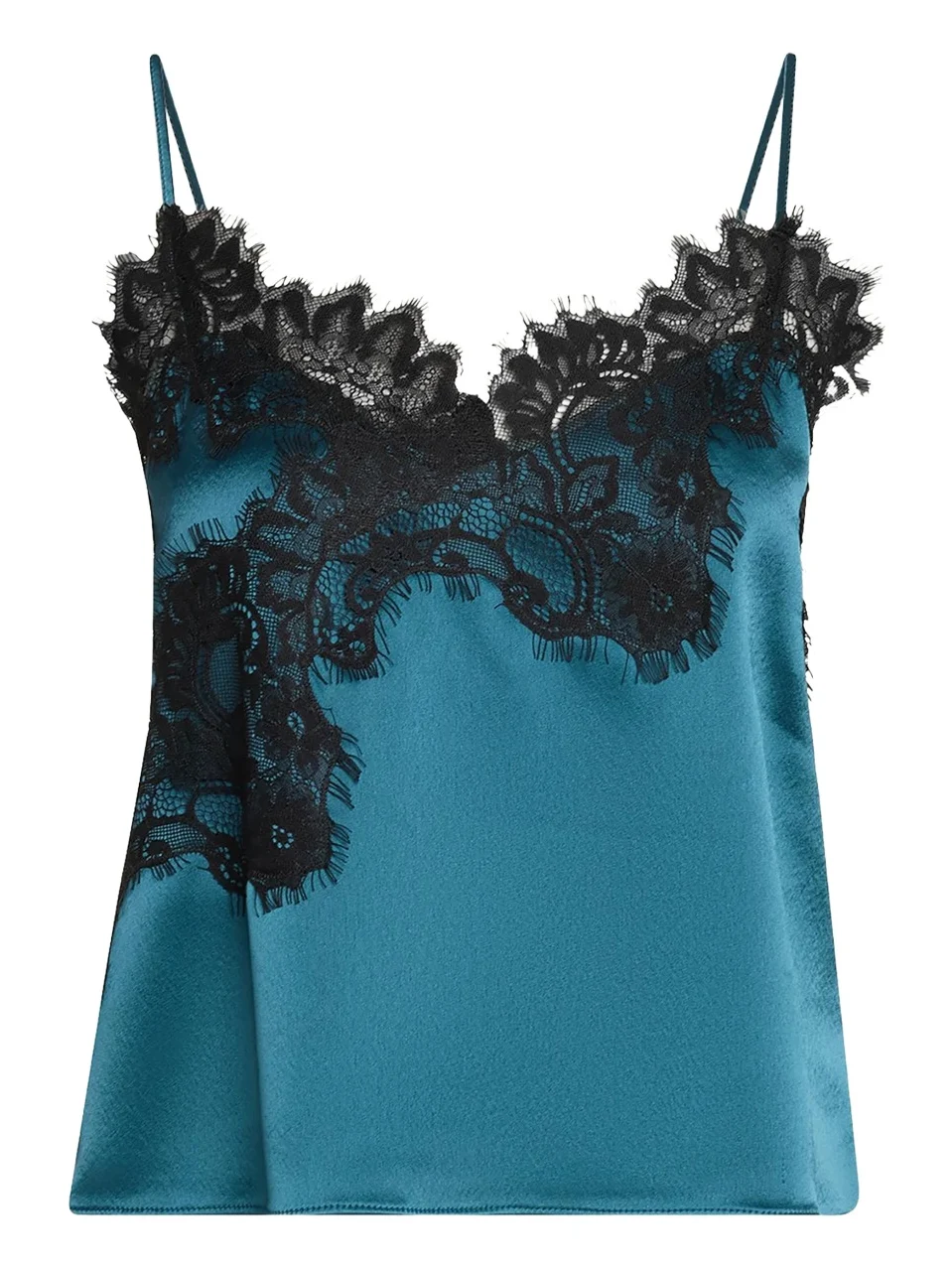 Lace-Trim Satin Top Lace-Trim Satin Top